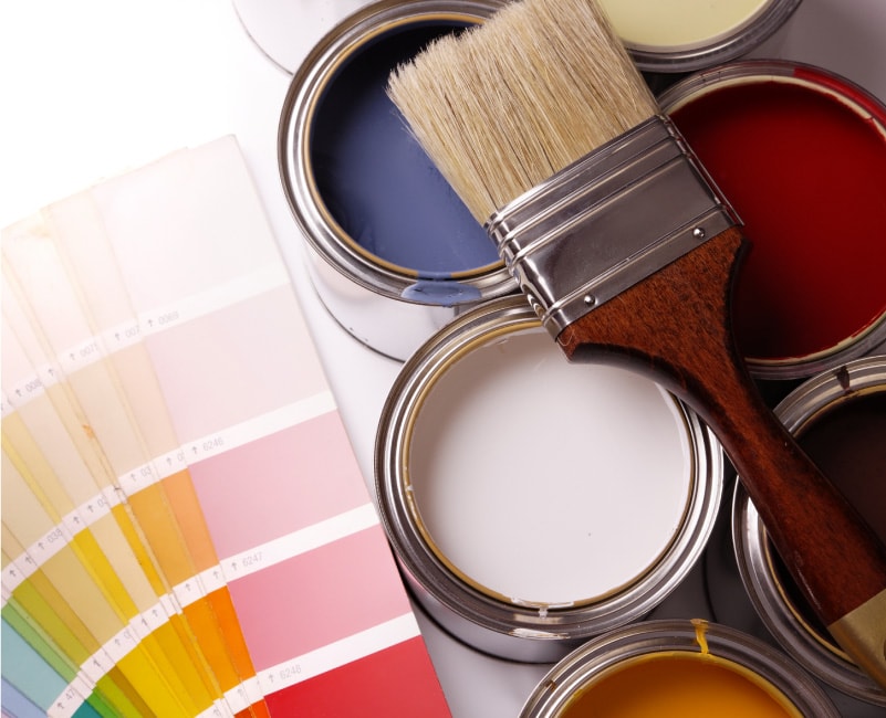 Choose the right paint colours with paint swatches and test paint colours